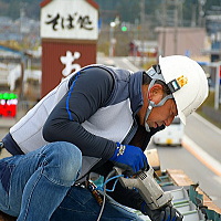 福井県南越前町　車庫の屋根のカバー工法　2020年11月